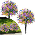 Alupssuc 2Pcs 20" Artificial Topiary Ball Flowers by Alupssuc