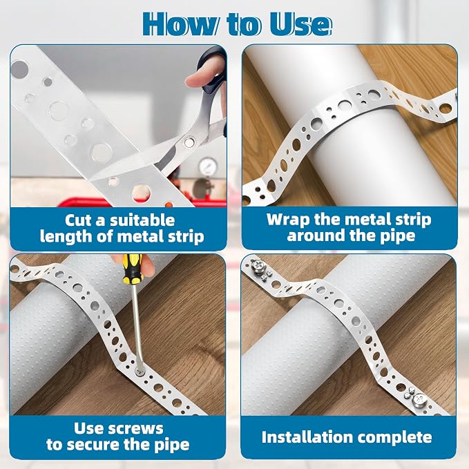 U0U Galvanized Pipe Metal Strapping - Image 4