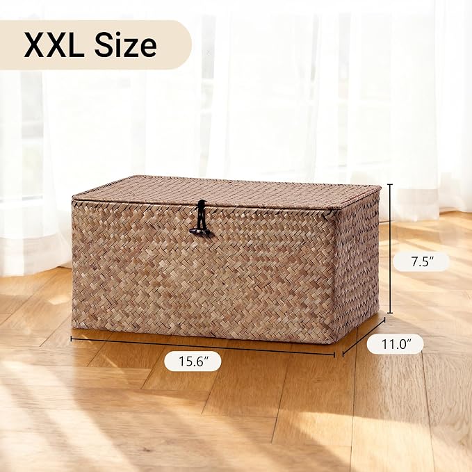 Nonam Seagrass Storage Large Basket - Image 3