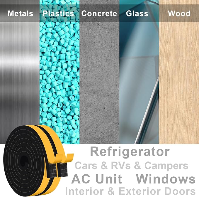 Weather Stripping 1x1/2In Under Door Gap Filler Foam, 40Ft Bulk Pack | Blocks - Image 8