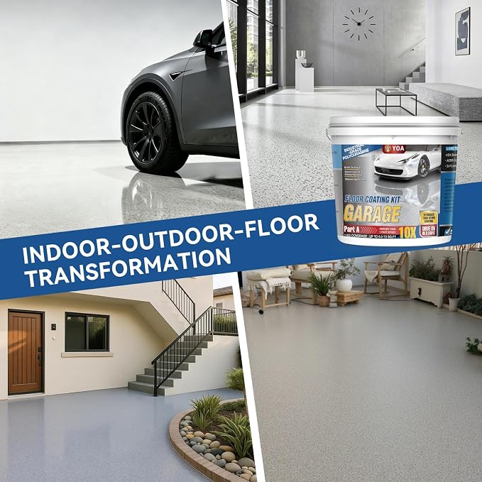 YOA Epoxy Colored Sand Floor Paint Kit | 100% Solids Content - Image 4