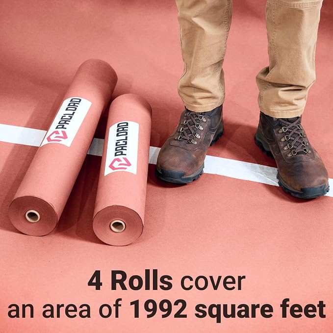 Floor Protection Paper 36" x 166' Red Rosin Paper Roll - Image 6