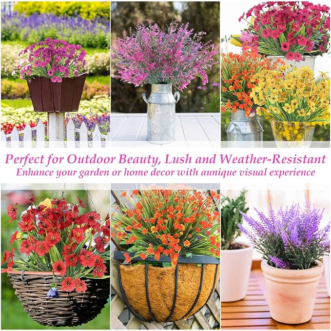18 Bundles Artificial Spring and Summer Flowers - Image 6