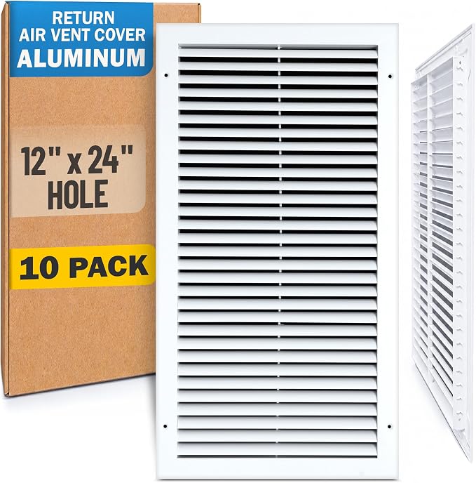Fits 12x24 Hole | Aluminum Return Air Grille by Handua | Vent Cover Grill by Handua