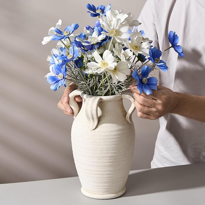 Emotionally Grounded Vase, Vaseking Large Ceramic Rustic Vase - Image 6