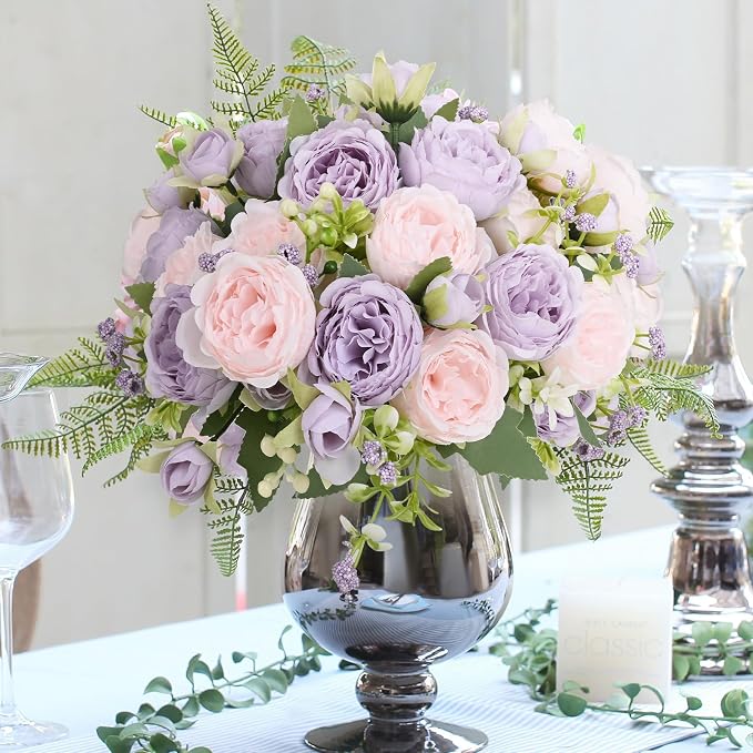 8 Packs Peonies Artificial Flowers - Image 7