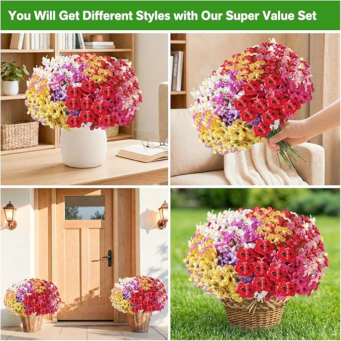 Powbrace 60 Pack Artificial Flowers - Image 3