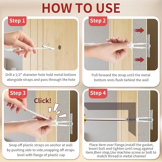 100PCS Heavy Duty Drywall Anchors - Image 4