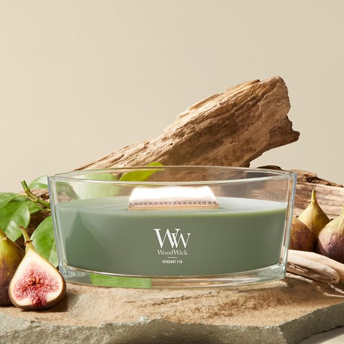 Woodwick Verdant Fig Ellipse Candle - Image 2