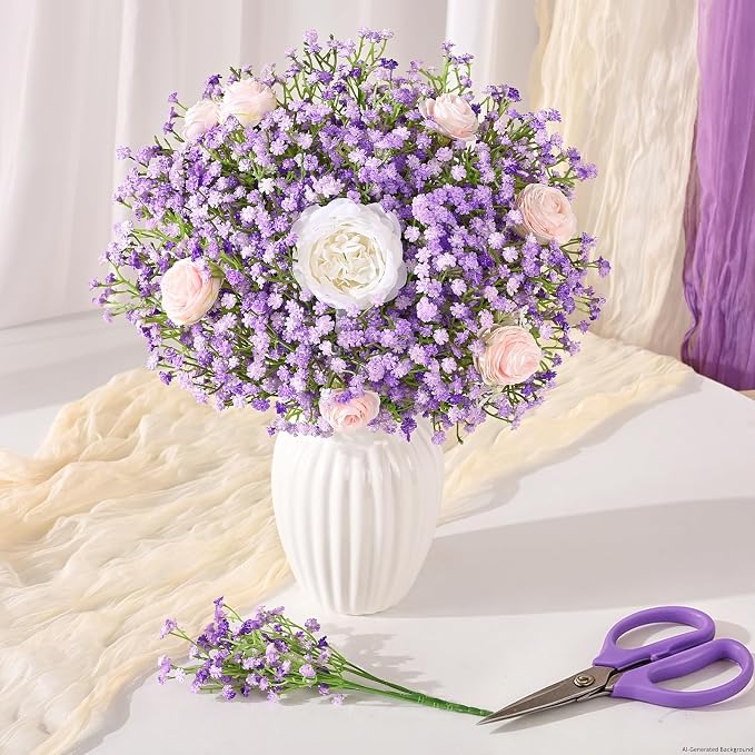 12Pcs Babys Breath Artificial Flowers - Image 7