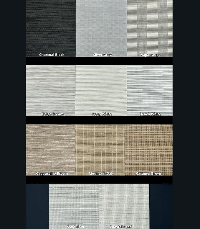 Replacement Fabric Panels for Sliding Glass Door, Fabric Only, Natural Woven - Image 8