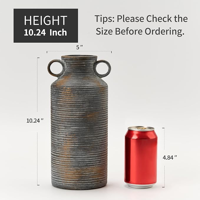 Vaseking Ceramic Rustic Vase - Image 3