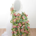 Artificial Flower Garland 2pcs 5.4ft Floral Peony Vine Decor, Hanging Faux by PONKING