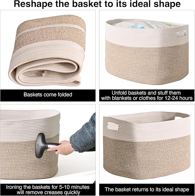 ICERZCZ Extra Large Blanket Basket - Image 7