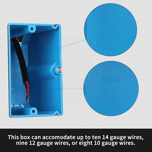 Single Gang Adjustable PVC Electrical Box, 21 cu. in., 6 Pack | Adjustable depth - Image 4
