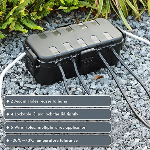RESTMO Outdoor Electrical Box Waterproof, Extension Cord Cover | IP54 - Image 4