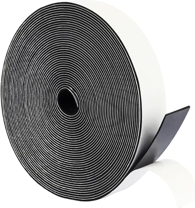 Yotache Thin Weather Stripping Door Seal 1" x1/16, 33 Ft | Close Cell Foam Tape by yotache
