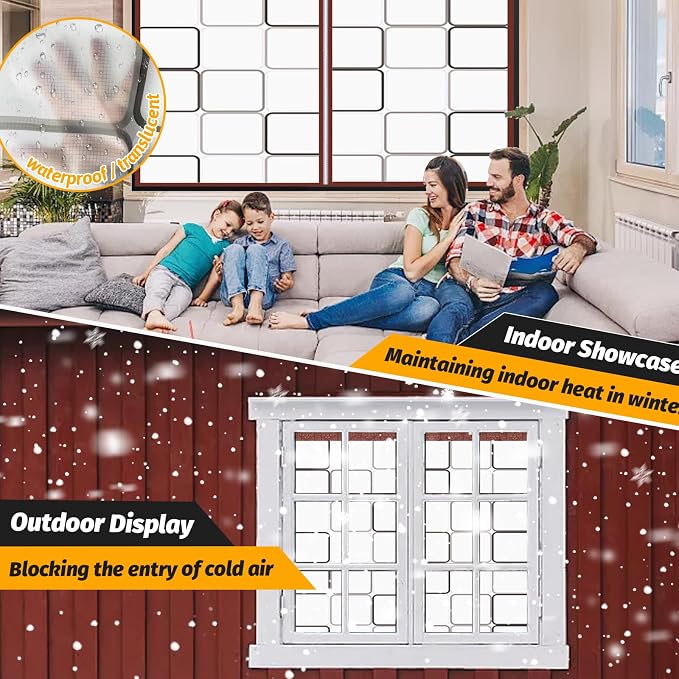 Thickened Reusable Window Insulation Kit 47'' x 63''-Winter Weatherproofing - Image 3