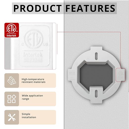 BE1R Outlet Box Extender, cETLus Certified Round Ceiling Box Extender | - Image 3