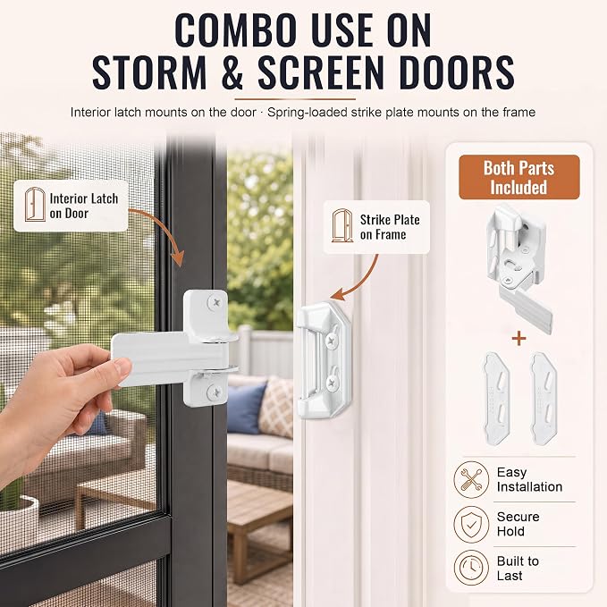 Storm and Screen Door Latch Repair Kit - Image 3