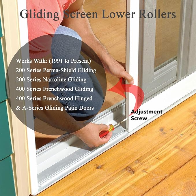 Lower Sliding Screen Door Roller Assembly Fits Andersen Gliding Screens Part - Image 3