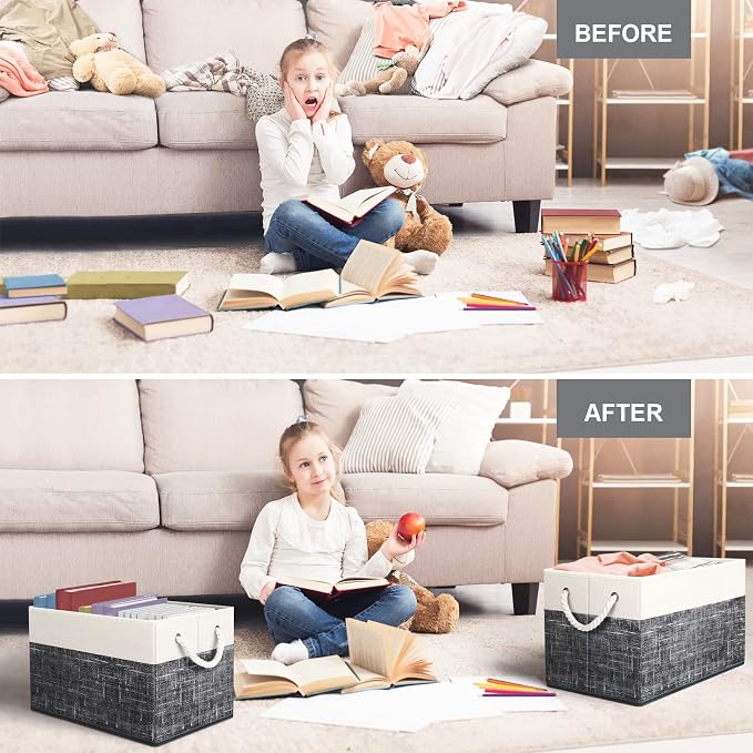 Storage Bins 8-Pack, Foldable Storage Baskets - Image 6