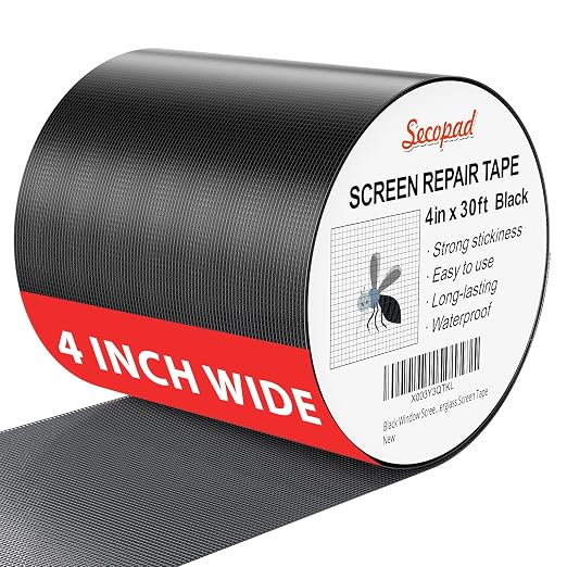 Secopad 4" x 360" Screen Repair Tape, Screen Repair Kit, Quick Repair, Strong by Secopad