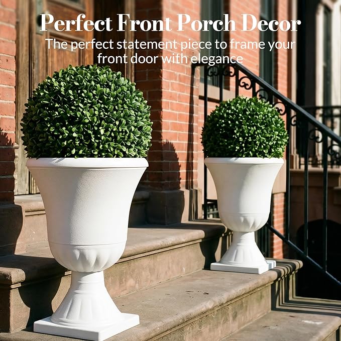 Worth Garden 2-Pack Urn Plastic Planters - Image 2