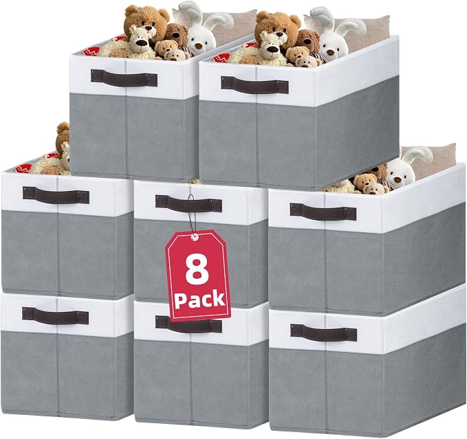 8 Pack Closet Organizers and Storage Bins by Criusia