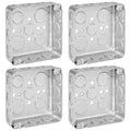 4-Pack 4" Drawn Square Electrical Box by OhLectric