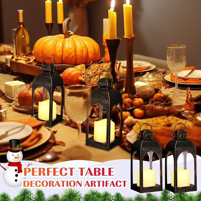 Tujoe 10 Pcs 10 Inch Decorative Candle Lantern Bulk - Image 4