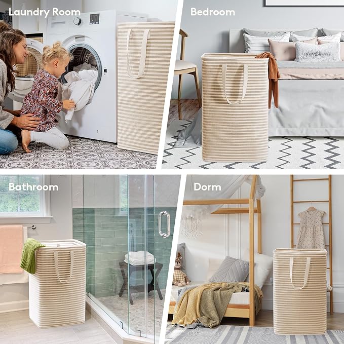 Lifewit 2 Pack Laundry Basket 80L Each, Collapsible Clothes Hamper - Image 6
