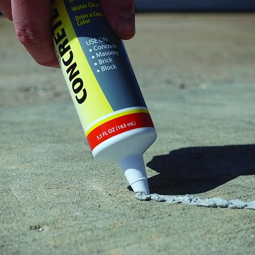 Red Devil 0645 Concrete Repair Patch, Cement Crack Filler, 5.5 Oz Squeeze Tube - Image 4
