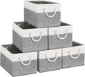 Storage Bins 6-Pack, Foldable Storage Baskets by Fabtotes