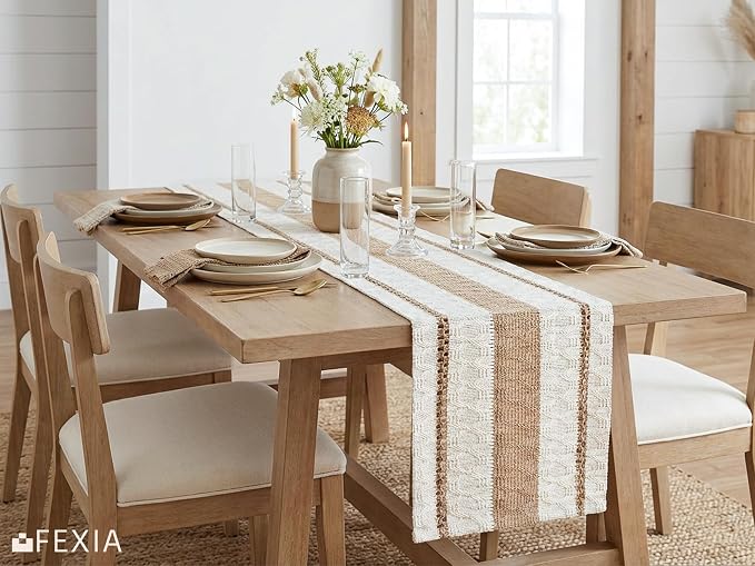 Boho Table Runner 12x72 Inch for Fall Home Decor Table Decorations | 72 Inches - Image 8