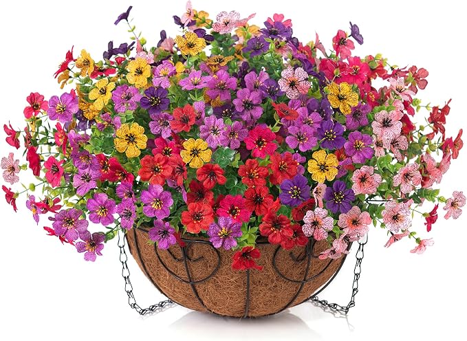 Artificial Fake Hanging Plants Flowers - Image 5