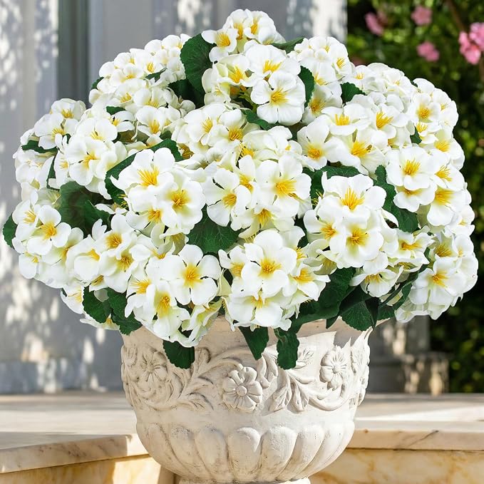 Hananona 12 Pcs Artificial Geranium Flowers - Image 6