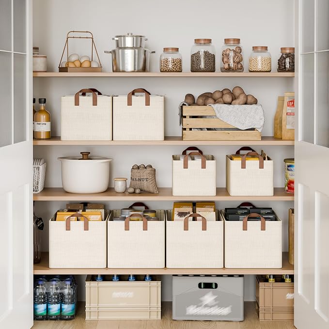 StorageWorks Closet Storage Bins, Shelves Baskets, Sturdy Metal Frame, - Image 3