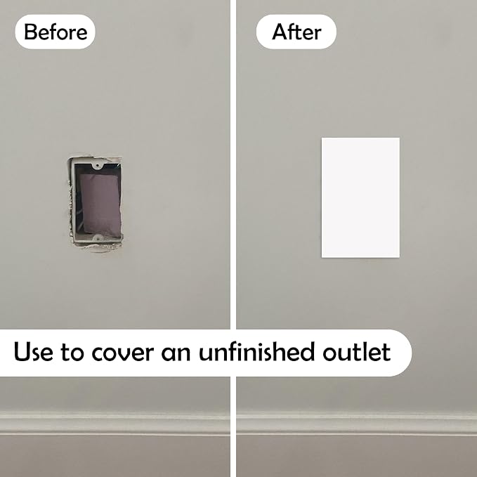 Rubber Bond Self-Adhesive Rubber Wall Outlet Cover Plate 5 Pack - Image 8