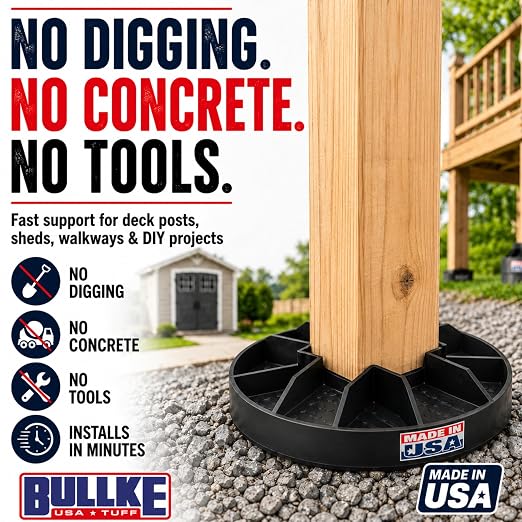 USA Made Original Round Foundation Block – Supports 1250 Lbs, Durable Deck - Image 8