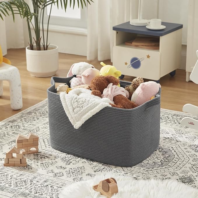 OIASKET 95L Extra Large Blanket Basket, Nursery Blanket Storage - Image 5