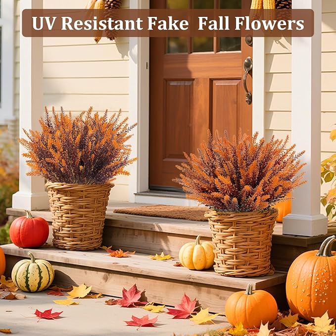 TURNMEON 10 Bundles Artificial Fall Flowers - Image 8