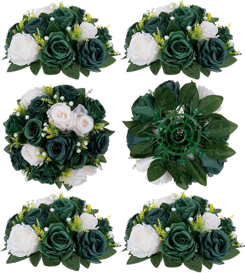 BLOSMON Green Flowers Centerpieces by Blosmon