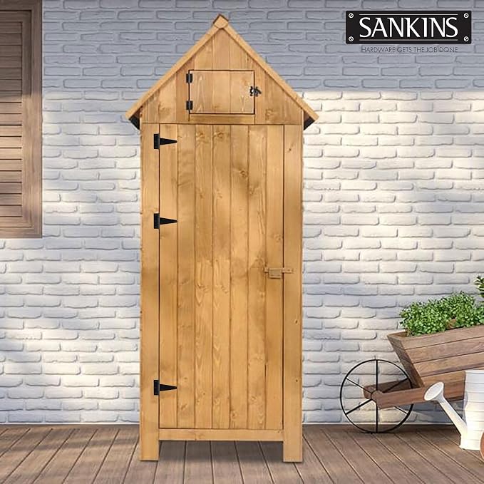 4 Inch T-Strap Shed Door Hinges Heavy Duty, Yard Door, Barn Door Gates - Image 7
