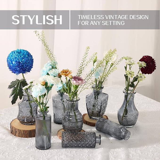 Mini Bud Vases As Wedding Centerpieces - Image 4