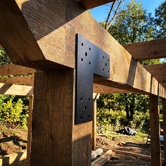 4PCS L Post Bracket, L Beam Brackets | - Image 4