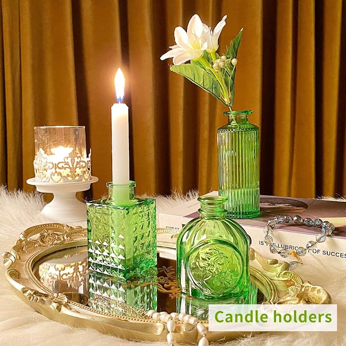 Charm Glass Bud Vases, Small Flower Vases in Bulk - Image 5