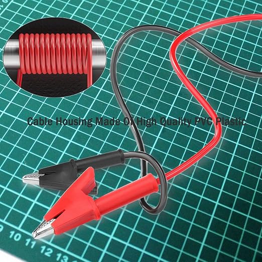 Banana Plug to Crocodile Clip Test Leads Wire Cable 12AWG | Alligator clip test - Image 3