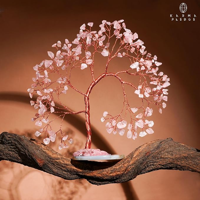 Rose Quartz Crystal Tree of Life - Image 6