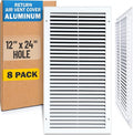 Fits 12x24 Hole | Aluminum Return Air Grille by Handua | Vent Cover Grill by Handua